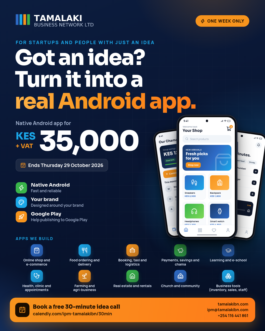 Tamalaki Android app offer